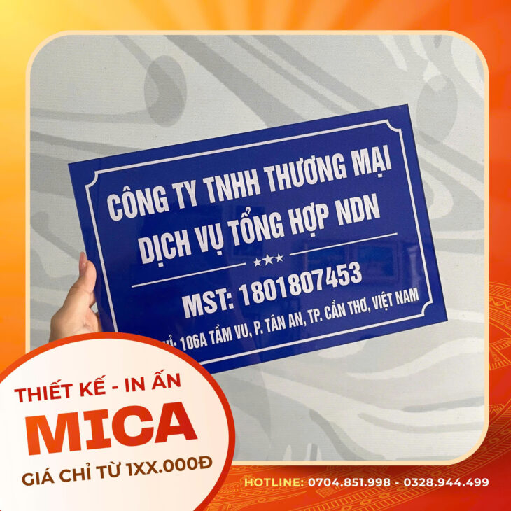 thiết kế in ấn thi công giá tốt tại cần thơ