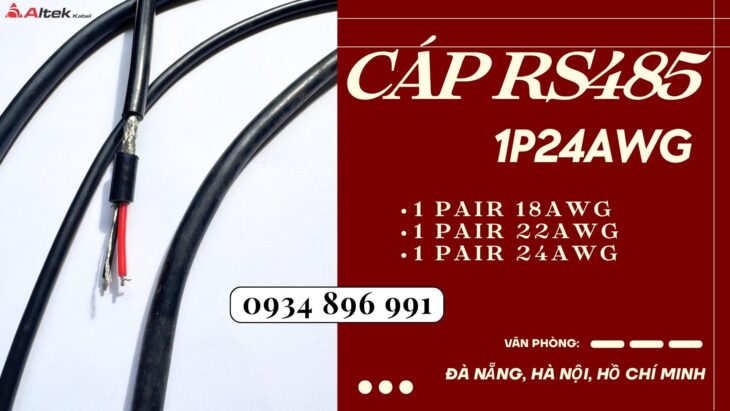 CÁP TRUYỀN THÔNG RS485 1 PAIR 24 AWG HUẾ, QUẢNG TRỊ, QUẢNG BÌNH CÁP TRUYỀN THÔNG RS485 1 PAIR 24 AWG HUẾ, QUẢNG TRỊ, QUẢNG BÌNH