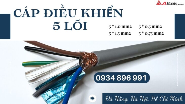Cáp Điều Khiển Không Chống Nhiễu 5×0.5mm² Nghệ An – Hà Tĩnh – Thanh Hóa Cáp Điều Khiển Không Chống Nhiễu 5×0.5mm² Nghệ An – Hà Tĩnh – Thanh Hóa
