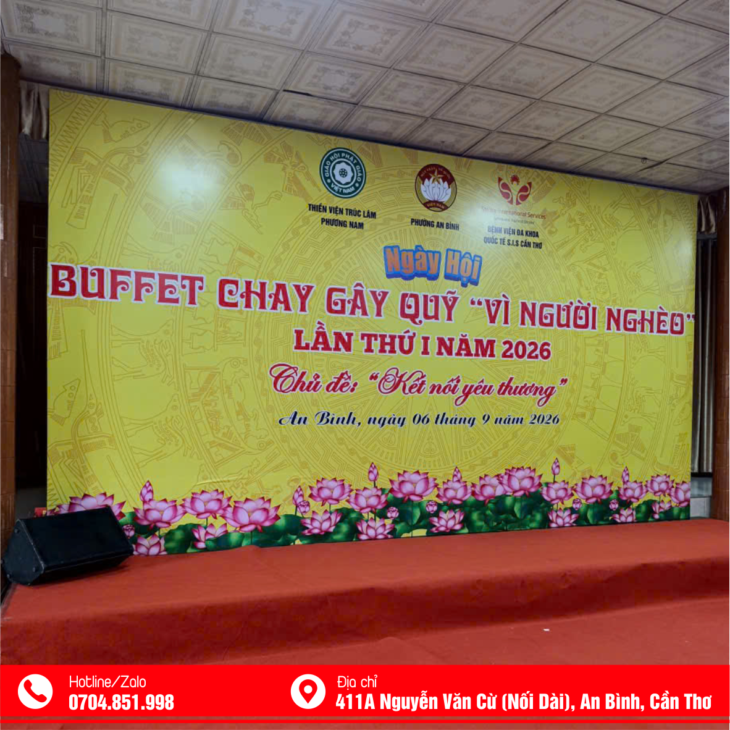 THI CÔNG BACKDROP TRỌN GÓI CẦN THƠ