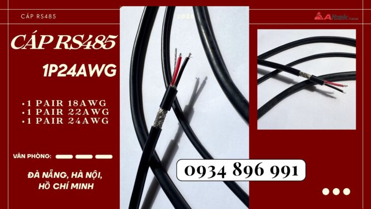 CÁP TRUYỀN THÔNG RS485 1 PAIR 24 AWG HUẾ, QUẢNG TRỊ, QUẢNG BÌNH