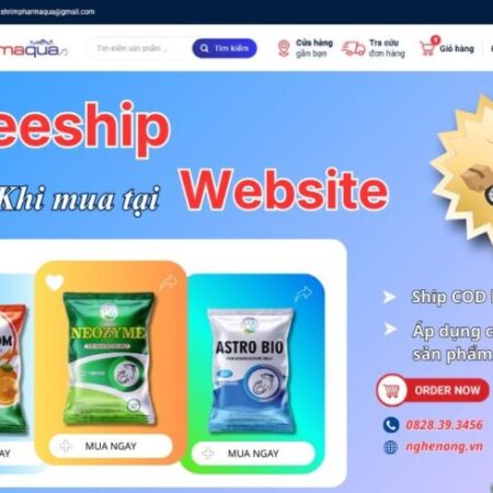 Sản phẩm xử lý nước, vi sinh enzyme và dinh dưỡng cho nuôi tôm