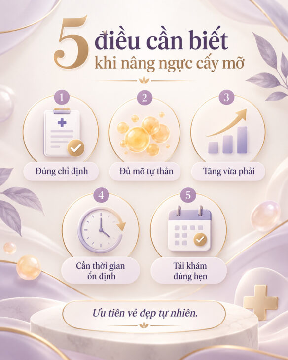 5 Điều Cần Biết Khi Nâng Ngực Cấy Mỡ