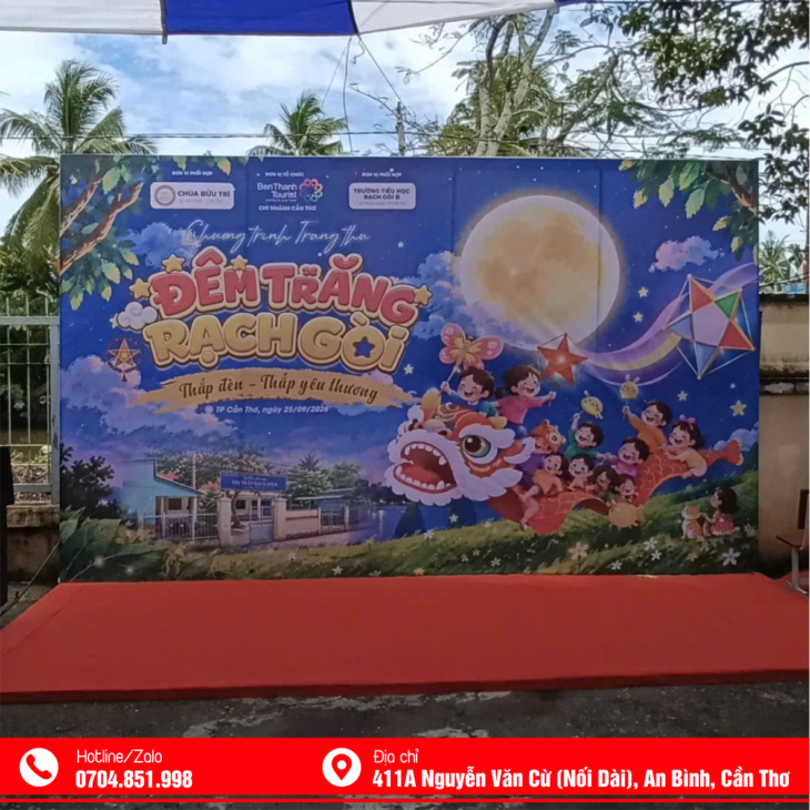 THI CÔNG BACKDROP TRỌN GÓI CẦN THƠ
