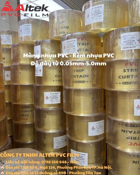 Xưởng phân phối màng nhựa PVC & Rèm ngăn lạnh giá tốt nhất thị trường