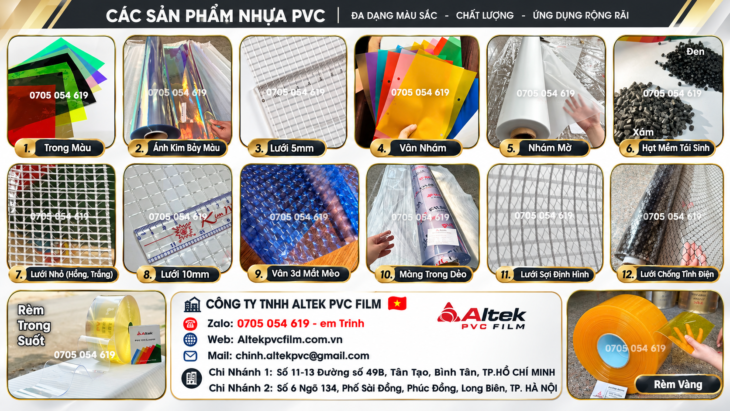 Altek chuyên phân phối cuộn nhựa pvc giá sỉ, sẵn hàng số lượng