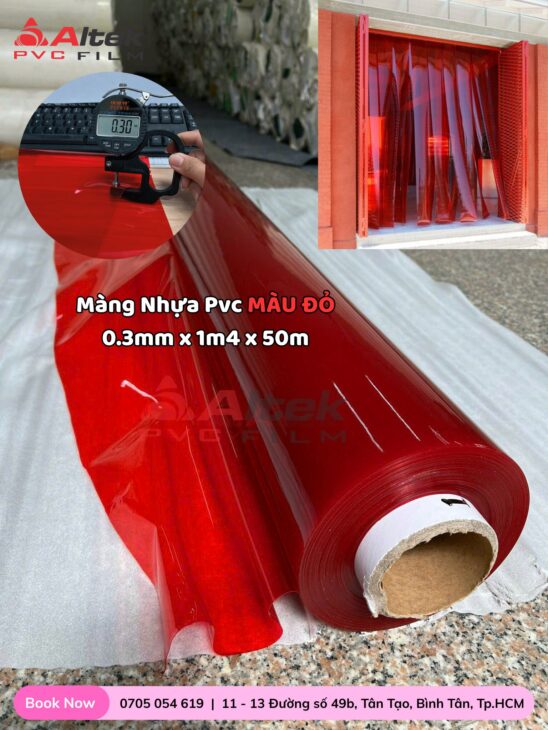 Màng nhựa pvc trong màu – nhiều quy cách – ứng dụng linh hoạt