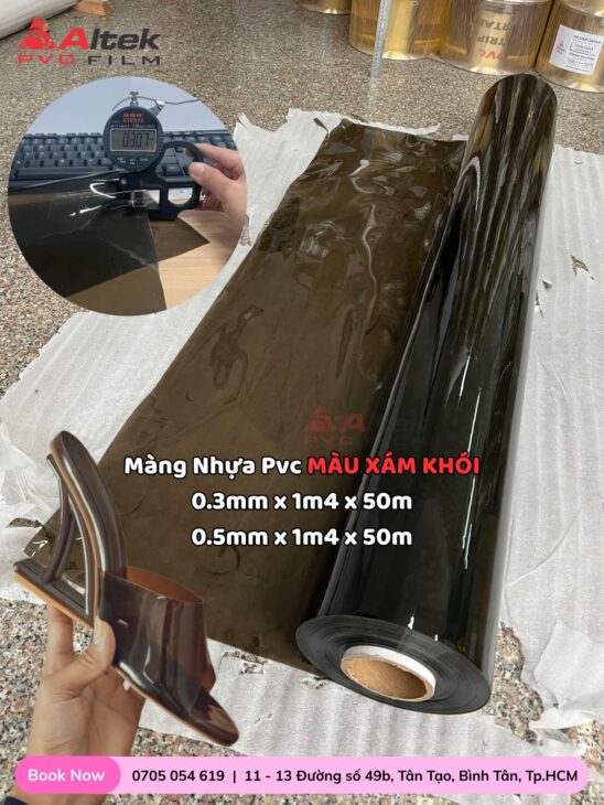 Màng nhựa pvc trong màu – nhiều quy cách – ứng dụng linh hoạt