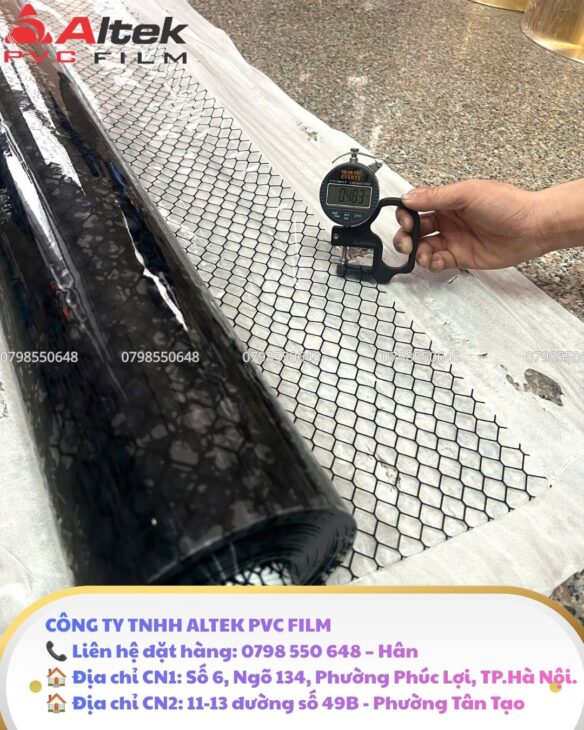 Màng pvc mắt cáo chống tĩnh điện – giải pháp an toàn cho xưởng sản xuất hiện đại