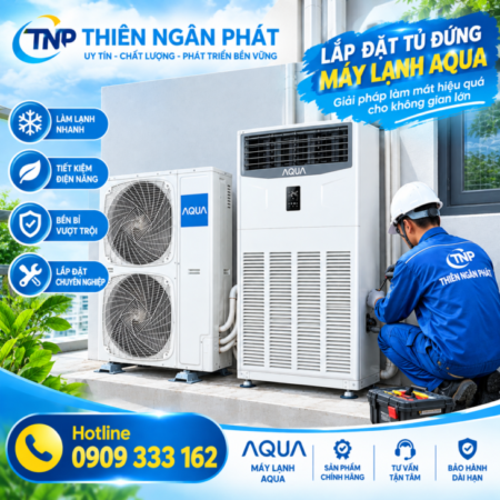 Máy lạnh tủ đứng AQUA 10HP AP96FS1ERA/1U96WS1QRB ﻿