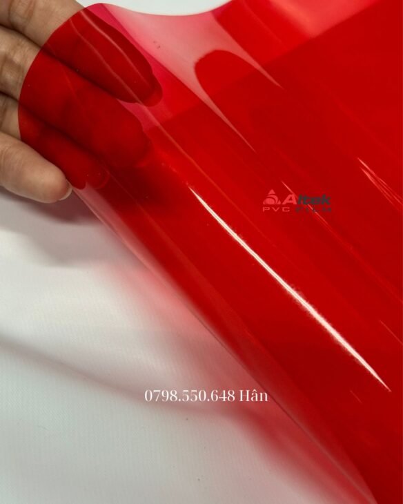 Màng nhựa PVC dẻo màu đỏ – Giải pháp bền đẹp cho nhiều ứng dụng