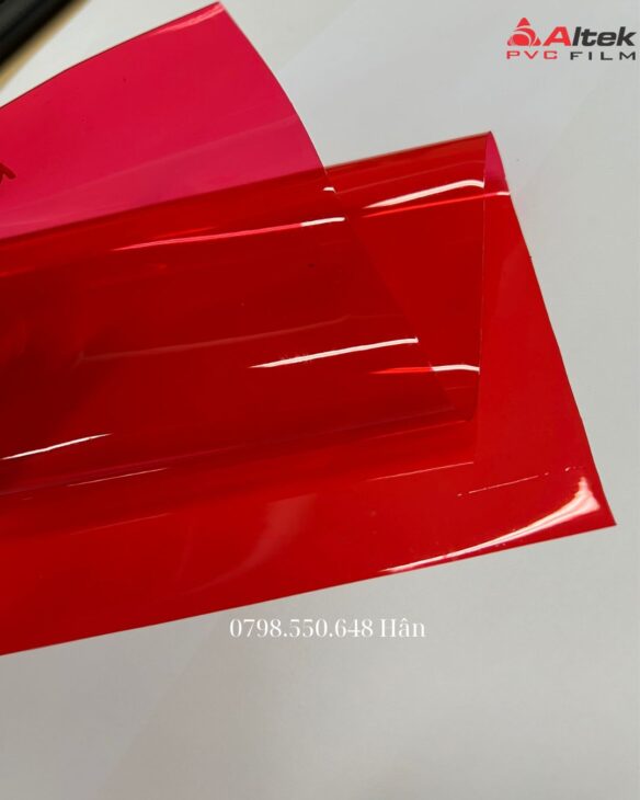 Màng nhựa PVC dẻo màu đỏ – Giải pháp bền đẹp cho nhiều ứng dụng