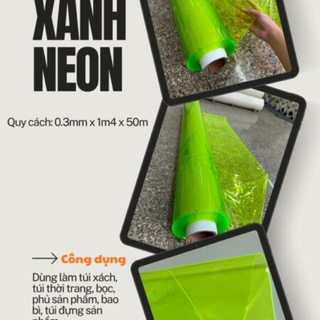 Siêu phẩm bùng nổ thị trường – màng pvc xanh Neon thời thượng