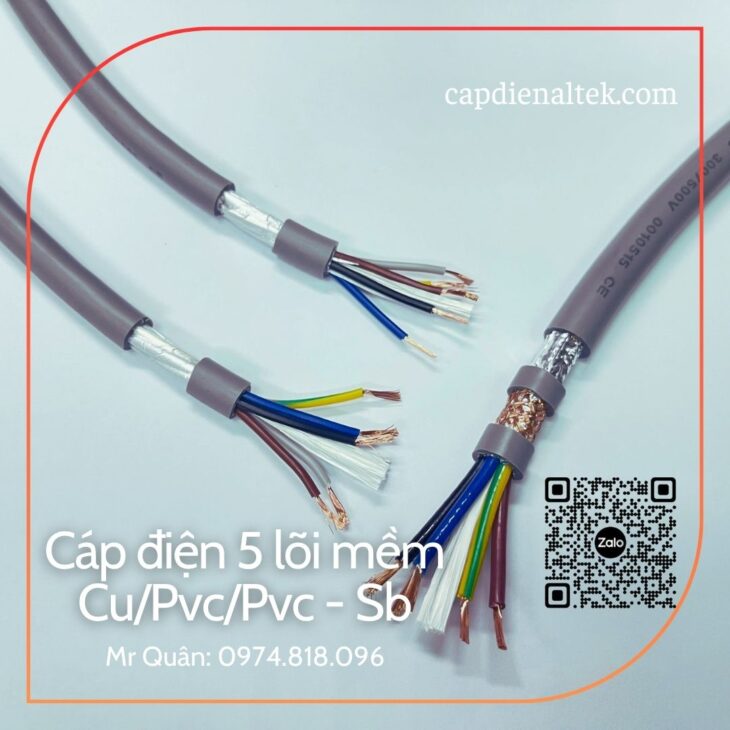 Cáp điều khiển 5 lõi Altek Kabel – Hàng sẵn kho