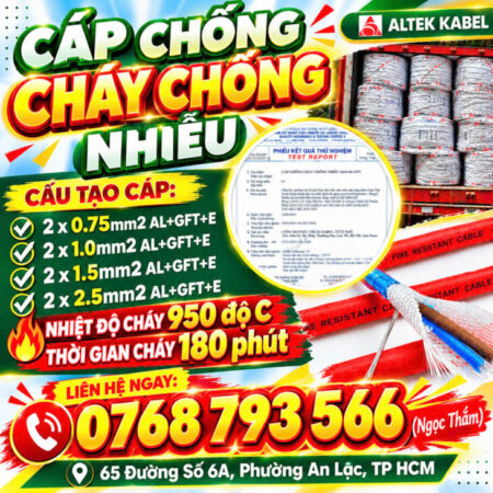 CẦN BÁN Cáp Chống Cháy Chống Nhiễu Altek Kabel – Bảo Vệ An Toàn, Truyền Tín Hiệu Ổn Định