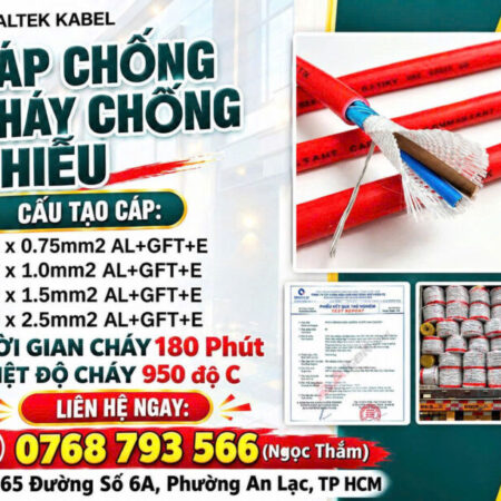CẦN BÁN Cáp Chống Cháy Chống Nhiễu Altek Kabel – Bảo Vệ Hệ Thống, An Tâm Vận Hành