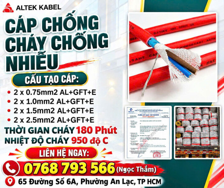CẦN BÁN Cáp Chống Cháy Chống Nhiễu Altek Kabel – Bảo Vệ Hệ Thống, An Tâm Vận Hành