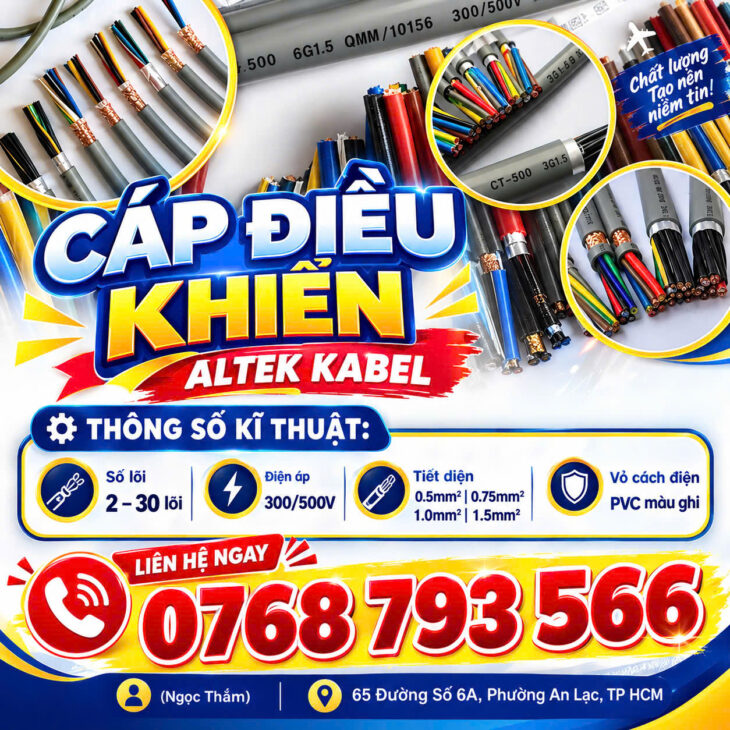 CẦN BÁN Cáp Điều Khiển ALTEK KABEL Sẵn Kho Số Lượng Lớn