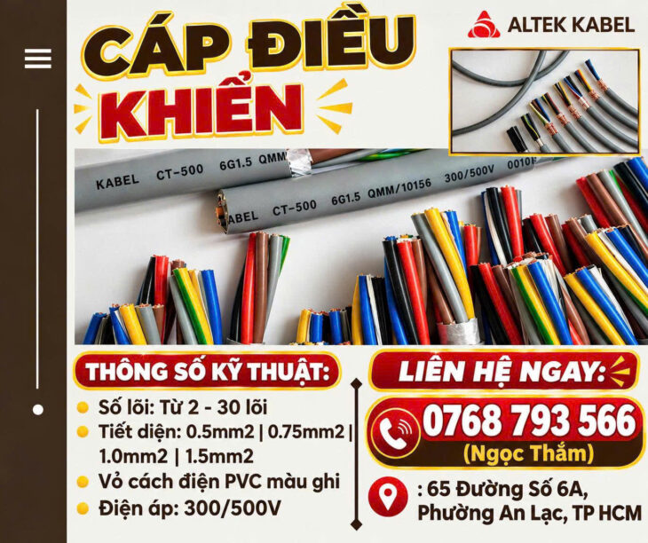 CẦN BÁN Cáp Điều Khiển ALTEK KABEL – Bền Bỉ, Ổn Định, Hiệu Qủa