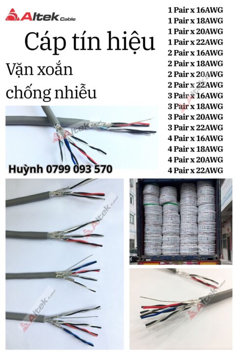 Cáp tín hiệu vặn xoắn – Altek Kabel