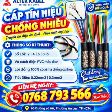 CẦN BÁN Cáp Tín Hiệu Chống Nhiễu ALTEK KABEL – Hiệu Suất Vượt Trội