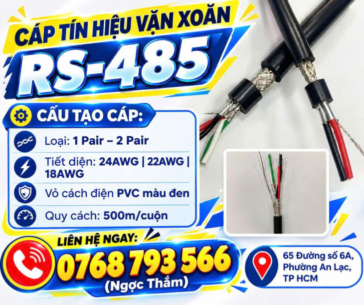CẦN BÁN Cáp Tín Hiệu Vặn Xoắn RS-485 ALTEK KABEL – Nâng Cao Hiệu Suất