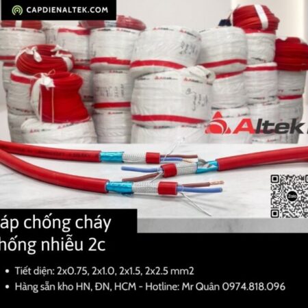 Cáp Chống Cháy Chống Nhiễu 2×1.0 Altek Kabel