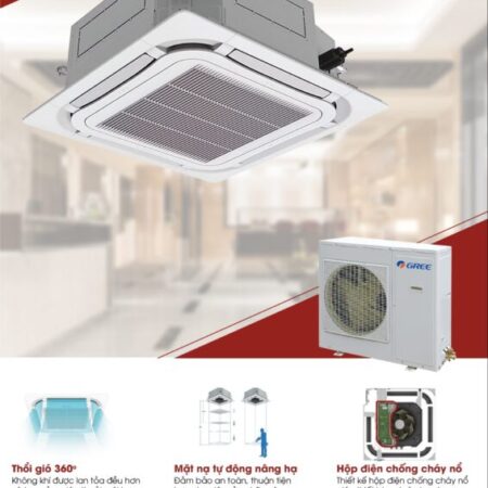 Máy lạnh âm trần Gree 5.0HP GCC42S6I/GMC42S6I lắp đặt cho hội trường Máy lạnh âm trần Gree 5.0HP GCC42S6I/GMC42S6I lắp đặt cho hội trường